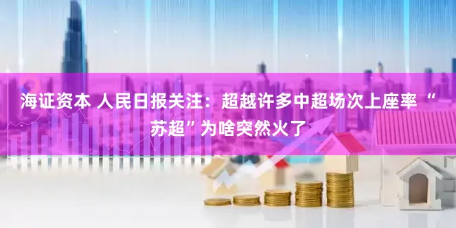 海证资本 人民日报关注：超越许多中超场次上座率 “苏超”为啥突然火了