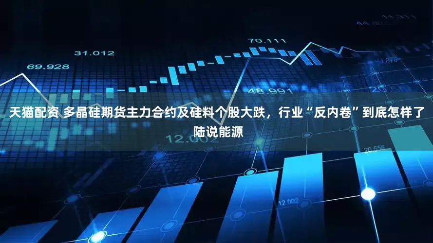 天猫配资 多晶硅期货主力合约及硅料个股大跌，行业“反内卷”到底怎样了 陆说能源
